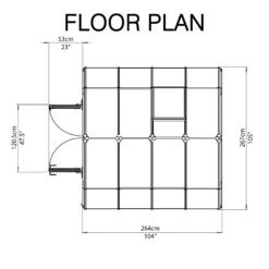 Rion Grand Gardner Green 8x8 Greenhouse -Gardens and Outdoor rion grand gardner green 8x8 greenhouse7290103121570 02t