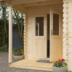 Rowlinson Cabin 13x10 Toughened Glass Apex Tongue & Groove Wooden Cabin -Gardens and Outdoor rowlinson cabin 13x10 toughened glass apex tongue groove wooden cabin5013856992370 03i bq