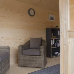 Rowlinson Cabin 13x10 Toughened Glass Apex Tongue & Groove Wooden Cabin -Gardens and Outdoor rowlinson cabin 13x10 toughened glass apex tongue groove wooden cabin5013856992370 12i bq