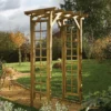 Rowlinson Square Top Softwood Arch - Assembly Service Included -Gardens and Outdoor rowlinson square top softwood arch assembly service included5013856999041 01i