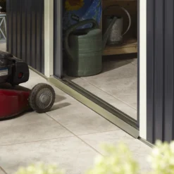 Rowlinson Trentvale 10x8 Apex Dark Grey Metal Shed -Gardens and Outdoor rowlinson trentvale 10x8 apex dark grey metal shed5013856206262 39c bq