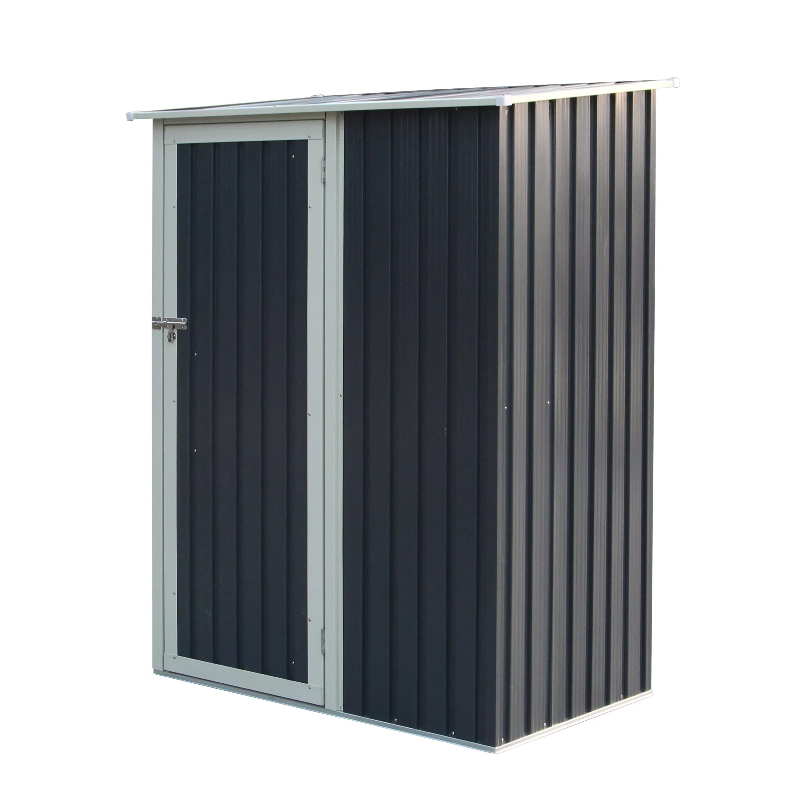 Rowlinson Trentvale 5x3 Pent Dark Grey Metal Shed 3 Rowlinson Trentvale 5x3 Pent Dark Grey Metal Shed