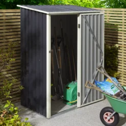 Rowlinson Trentvale 5x3 Pent Dark Grey Metal Shed 23 Rowlinson Trentvale 5x3 Pent Dark Grey Metal Shed -Gardens and Outdoor rowlinson trentvale 5x3 pent dark grey metal shed5013856206347 01i bq