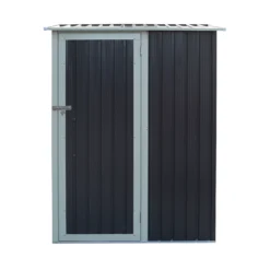 Rowlinson Trentvale 5x3 Pent Dark Grey Metal Shed 15 Rowlinson Trentvale 5x3 Pent Dark Grey Metal Shed -Gardens and Outdoor rowlinson trentvale 5x3 pent dark grey metal shed5013856206347 02c bq