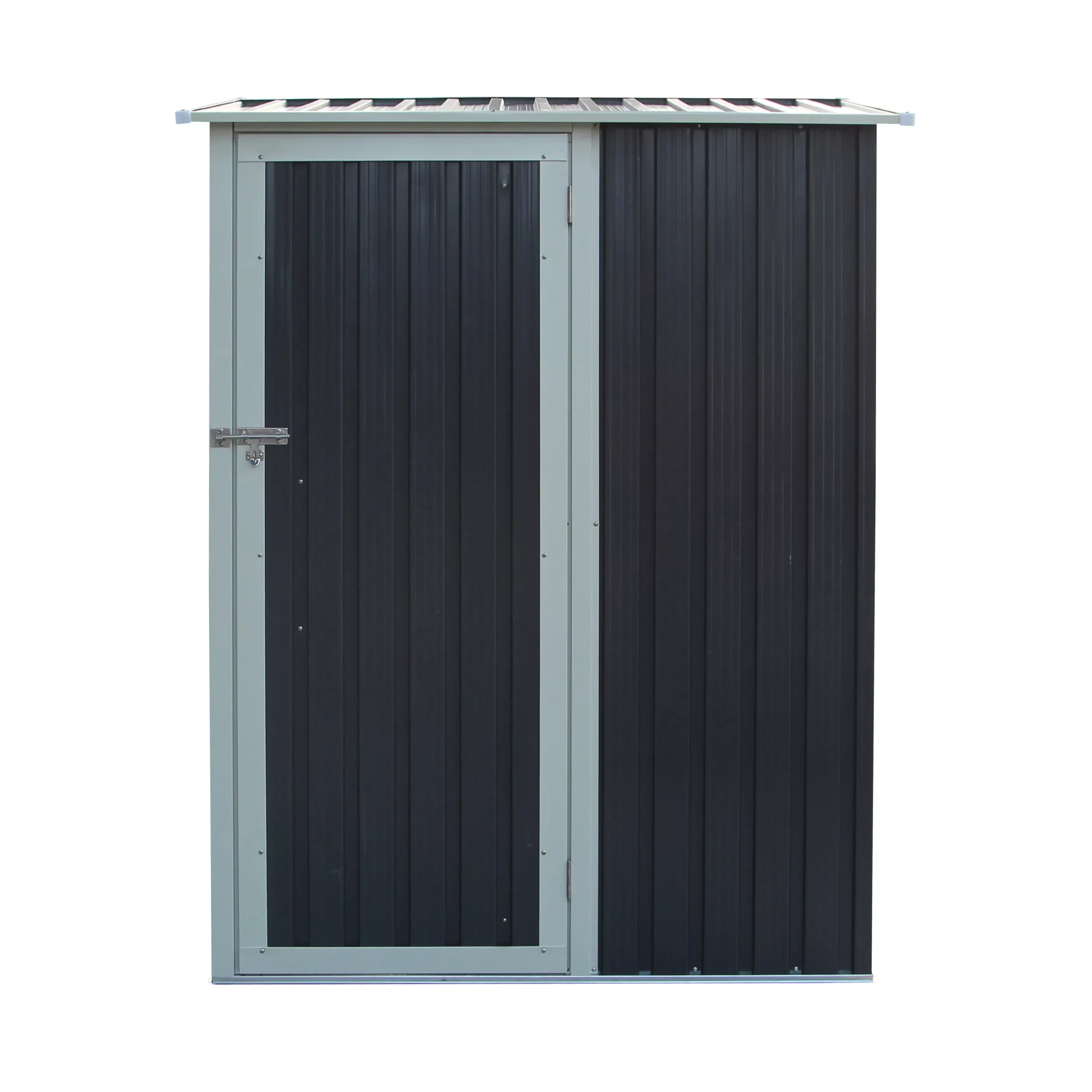 Rowlinson Trentvale 5x3 Pent Dark Grey Metal Shed 4 Rowlinson Trentvale 5x3 Pent Dark Grey Metal Shed - Image 2