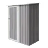 Rowlinson Trentvale 5x3 Pent Light Grey Metal Shed -Gardens and Outdoor rowlinson trentvale 5x3 pent light grey metal shed5013856206330 01c bq