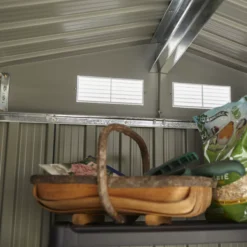 Rowlinson Trentvale 6x4 Apex Dark Grey Metal Shed -Gardens and Outdoor rowlinson trentvale 6x4 apex dark grey metal shed5013856206309 38c bq