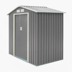 Rowlinson Trentvale 6x4 Apex Light Grey Metal Shed