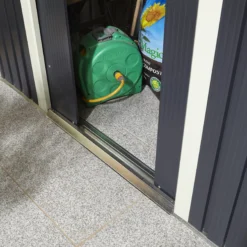 Rowlinson Trentvale 6x4 Pent Dark Grey Metal Shed -Gardens and Outdoor rowlinson trentvale 6x4 pent dark grey metal shed5013856206200 41c bq