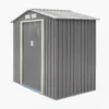 Rowlinson Trentvale 6x4 Pent Light Grey Metal Shed -Gardens and Outdoor rowlinson trentvale 6x4 pent light grey metal shed5013856206293 01c bq