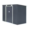 Rowlinson Trentvale 8x4 Pent Dark Grey Metal Shed -Gardens and Outdoor rowlinson trentvale 8x4 pent dark grey metal shed5013856206323 01c bq