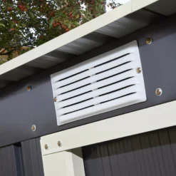 Rowlinson Trentvale 8x4 Pent Dark Grey Metal Shed -Gardens and Outdoor rowlinson trentvale 8x4 pent dark grey metal shed5013856206323 36c bq