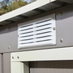 Rowlinson Trentvale 8x4 Pent Light Grey Metal Shed -Gardens and Outdoor rowlinson trentvale 8x4 pent light grey metal shed5013856206316 36c bq