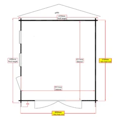 Shire 13x12 Bradenham Wooden Garage -Gardens and Outdoor shire 13x12 bradenham wooden garage5019804383634 02t