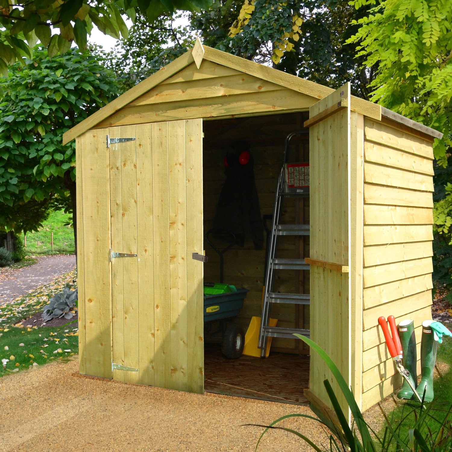 Shire 6x4 Ft Apex Overlap Shed With Floor 3 Shire 6x4 Ft Apex Overlap Shed With Floor
