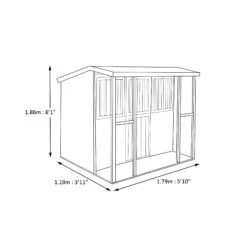 Shire 6x4 Jailhouse Whitewood Pine Playhouse Assembly Required -Gardens and Outdoor shire 6x4 jailhouse whitewood pine playhouse assembly required5019804111695 03t