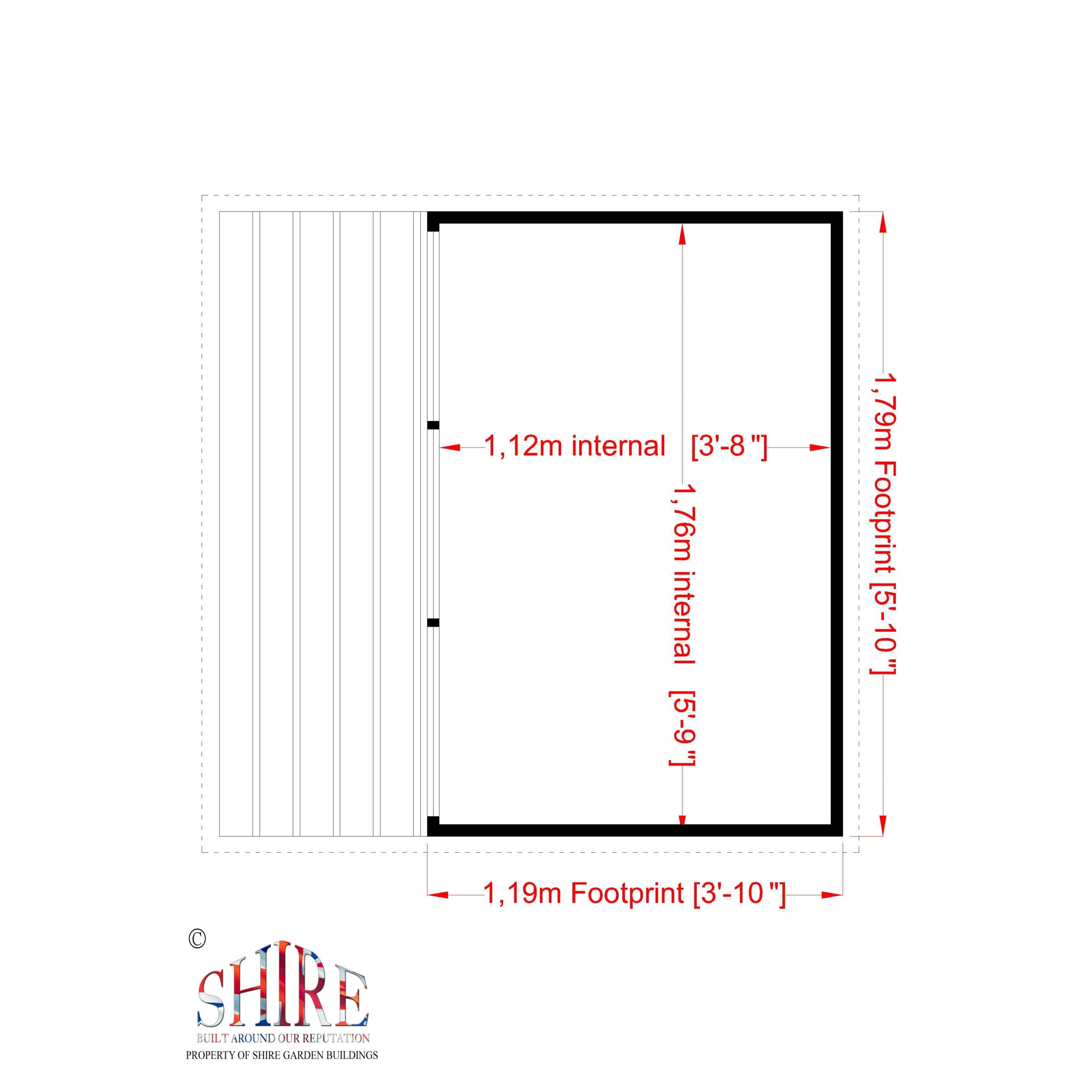 Shire 6x4 Jailhouse Whitewood Pine Playhouse Assembly Service Included 6 Shire 6x4 Jailhouse Whitewood Pine Playhouse Assembly Service Included - Image 4