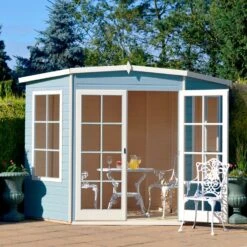 Shire 7x7 Glass Pent Shiplap Wooden Summer House - Base Not Included 16 Shire 7x7 Glass Pent Shiplap Wooden Summer House - Base Not Included -Gardens and Outdoor shire 7x7 glass pent shiplap wooden summer house base not included03455784 02i bq