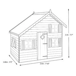 Shire 8x6 Loft Whitewood Pine Playhouse Assembly Required -Gardens and Outdoor shire 8x6 loft whitewood pine playhouse assembly required5019804111770 03t