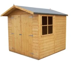 Shire Alderney 7x7 Ft Apex Shiplap Wooden 2 Door Shed With Floor -Gardens and Outdoor shire alderney 7x7 ft apex shiplap wooden 2 door shed with floor5397007006315 01bq