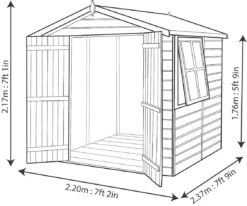 Shire Alderney 7x7 Ft Apex Shiplap Wooden 2 Door Shed With Floor -Gardens and Outdoor shire alderney 7x7 ft apex shiplap wooden 2 door shed with floor5397007006315 18bq
