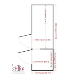 Shire Animal House, (H)1.67m (W)1.19m (D)1.19m -Gardens and Outdoor shire animal house h 1 67m w 1 19m d 1 19m5019804111961 03t