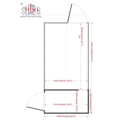 Shire Animal House & Run, (H)2.1m (W)1.98m (D)1.98m 5 Shire Animal House & Run, (H)2.1m (W)1.98m (D)1.98m -Gardens and Outdoor shire animal house run h 2 1m w 1 98m d 1 98m5019804111992 02t