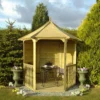 Shire Arbour, (H)2600mm (W)2160mm (D)1870mm - Assembly Required -Gardens and Outdoor shire arbour h 2600mm w 2160mm d 1870mm assembly required5060437982206 01i bq