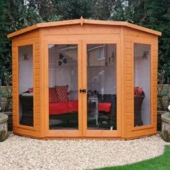 Shire Barclay 10x10 Safety Acrylic Pent Shiplap Wooden Summer House - Base Not Included -Gardens and Outdoor shire barclay 10x10 safety acrylic pent shiplap wooden summer house base not included5019804999224 02i bq