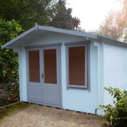 Shire Berryfield 11x10 Eco Glass Apex Tongue & Groove Wooden Cabin - Base Not Included -Gardens and Outdoor shire berryfield 11x10 eco glass apex tongue groove wooden cabin base not included5019804112302 01i