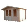 Shire Berryfield 11x10 Glass Apex Tongue & Groove Wooden Cabin - Base Not Included -Gardens and Outdoor shire berryfield 11x10 glass apex tongue groove wooden cabin base not included5019804112319 01c bq