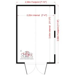Shire Bison 12x8 Glass Apex Shiplap Wooden Workshop - Base Not Included -Gardens and Outdoor shire bison 12x8 glass apex shiplap wooden workshop base not included5019804119066 02t bq