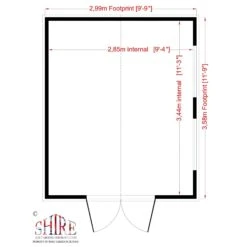 Shire Bison 14x10 Glass Apex Shiplap Wooden Workshop - Base Not Included -Gardens and Outdoor shire bison 14x10 glass apex shiplap wooden workshop base not included5019804119097 02t bq