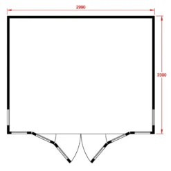 Shire Blenheim 10x8 Apex Shiplap Wooden Summer House With Bi-fold Door - Assembly Service Included -Gardens and Outdoor shire blenheim 10x8 apex shiplap wooden summer house with bi fold door assembly service included5019804111213 02t