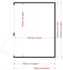 Shire Caldey 8x6 Ft Pent Shiplap Wooden Shed With Floor (Base Included) 20 Shire Caldey 8x6 Ft Pent Shiplap Wooden Shed With Floor (Base Included) -Gardens and Outdoor shire caldey 8x6 ft pent shiplap wooden shed with floor base included 5019804668434 02t