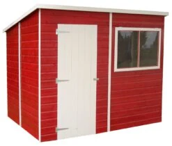 Shire Caldey 8x6 Ft Pent Shiplap Wooden Shed With Floor (Base Included) - Assembly Service Included