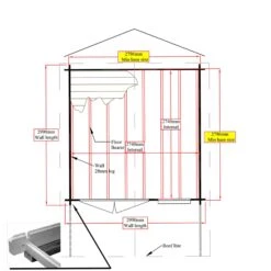 Shire Cannock 10x10 Ft Apex Tongue & Groove Wooden Cabin With Felt Tile Roof - Assembly Service Included -Gardens and Outdoor shire cannock 10x10 ft apex tongue groove wooden cabin with felt tile roof assembly service included5019804111312 02t