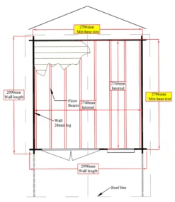 Shire Cannock 10x10 Toughened Glass Apex Tongue & Groove Wooden Cabin - Base Not Included -Gardens and Outdoor shire cannock 10x10 toughened glass apex tongue groove wooden cabin base not included5019804314331 02t