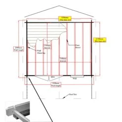 Shire Cannock 10x12 Ft Apex Tongue & Groove Wooden Cabin With Felt Tile Roof - Assembly Service Included -Gardens and Outdoor shire cannock 10x12 ft apex tongue groove wooden cabin with felt tile roof assembly service included5019804111350 03t