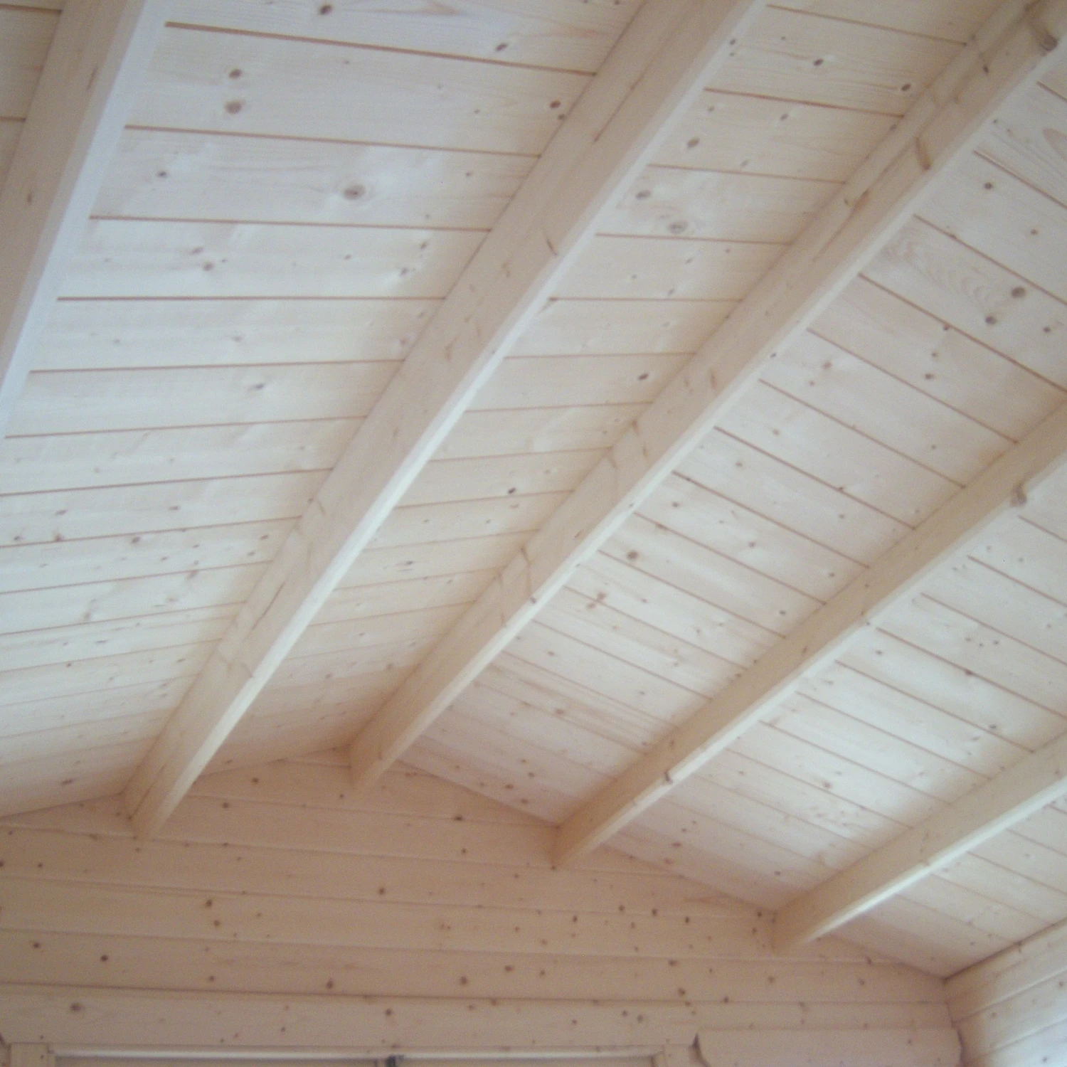 Shire Cannock 12x8 Toughened Glass Apex Tongue & Groove Wooden Cabin - Base Not Included 5 Shire Cannock 12x8 Toughened Glass Apex Tongue & Groove Wooden Cabin - Base Not Included - Image 3