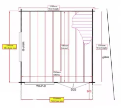Shire Danbury 12x12 Toughened Glass Pent Tongue & Groove Wooden Cabin - Base Not Included -Gardens and Outdoor shire danbury 12x12 toughened glass pent tongue groove wooden cabin base not included5019804414734 02t
