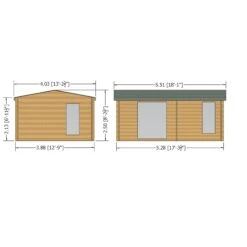 Shire Firestone 13x17 Toughened Glass Apex Tongue & Groove Wooden Cabin -Gardens and Outdoor shire firestone 13x17 toughened glass apex tongue groove wooden cabin5019804119943 01t bq