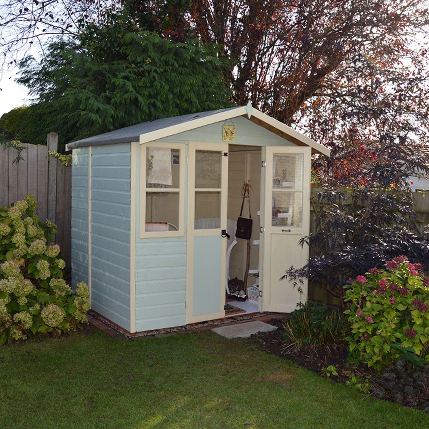 Shire Haddon 7x5 Glass Apex Shiplap Wooden Summer House - Base Not Included 3 Shire Haddon 7x5 Glass Apex Shiplap Wooden Summer House - Base Not Included