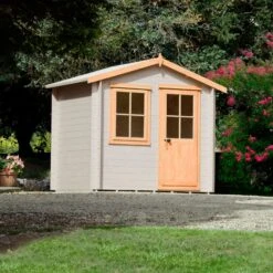 Shire Hartley 7x7 Eco Glass Apex Tongue & Groove Wooden Cabin - Base Not Included -Gardens and Outdoor shire hartley 7x7 eco glass apex tongue groove wooden cabin base not included5019804818198 03i bq