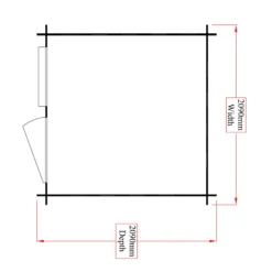 Shire Hartley 7x7 Glass Apex Tongue & Groove Wooden Cabin - Base Not Included -Gardens and Outdoor shire hartley 7x7 glass apex tongue groove wooden cabin base not included5019804197712 02t