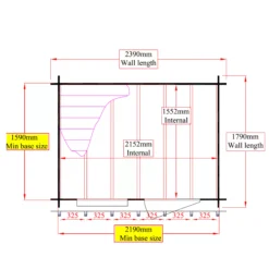 Shire Hartley 8x6 Glass Apex Tongue & Groove Wooden Cabin - Base Not Included -Gardens and Outdoor shire hartley 8x6 glass apex tongue groove wooden cabin base not included5397007006407 01t bq