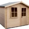 Shire Hartley 8x8 Apex Tongue & Groove Wooden Cabin (Base Included) -Gardens and Outdoor shire hartley 8x8 apex tongue groove wooden cabin base included 5019804198856 03c bq