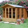 Shire Kensington 10x7 Glass Apex Shiplap Wooden Summer House - Base Not Included -Gardens and Outdoor shire kensington 10x7 glass apex shiplap wooden summer house base not included5019804198078 01i bq