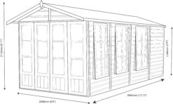 Shire Kensington 13x7 Apex Shiplap Wooden Summer House - Base Not Included 14 Shire Kensington 13x7 Apex Shiplap Wooden Summer House - Base Not Included -Gardens and Outdoor shire kensington 13x7 apex shiplap wooden summer house base not included5019804198139 02t
