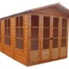Shire Kensington 13x7 Apex Shiplap Wooden Summer House - Base Not Included -Gardens and Outdoor shire kensington 13x7 apex shiplap wooden summer house base not included5019804198139 03c
